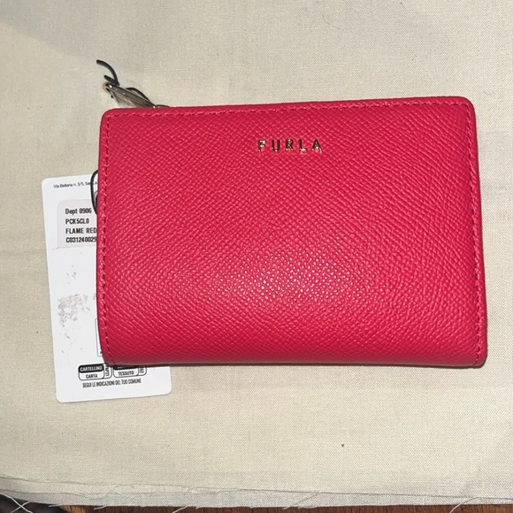 Furla Pink Wallet with Gold-Tone Zipper - Picture 1 of 13